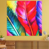 Fuzzy Feathers Canvas Afdruk (Insitu (Woonkamer))