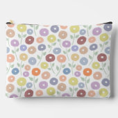 Fuzzy Flower Pattern Pastels on White Etui (Voorkant)
