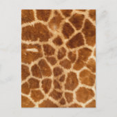 Fuzzy Giraffe Fur Pattern Briefkaart (Voorkant)
