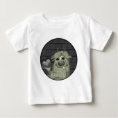 Fuzzy Green Monster met hart (Voorkant)