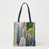 Fuzzy Groene Cactussen Sappige Foto Eenvoudig Mode Tote Bag (Voorkant)