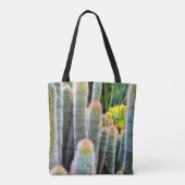 Fuzzy Groene Cactussen Sappige Foto Eenvoudig Mode Tote Bag (Achterkant)