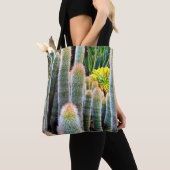 Fuzzy Groene Cactussen Sappige Foto Eenvoudig Mode Tote Bag (Dichtbij)