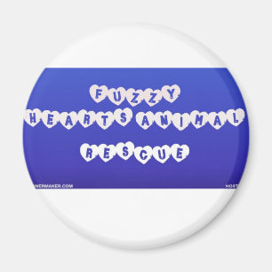 Fuzzy Hearts Magnet