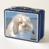 Fuzzy Holland Mini Dwarf Lop Bunny Rabbit (Achterkant)