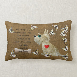 Fuzzy Hond Gedicht Kussen