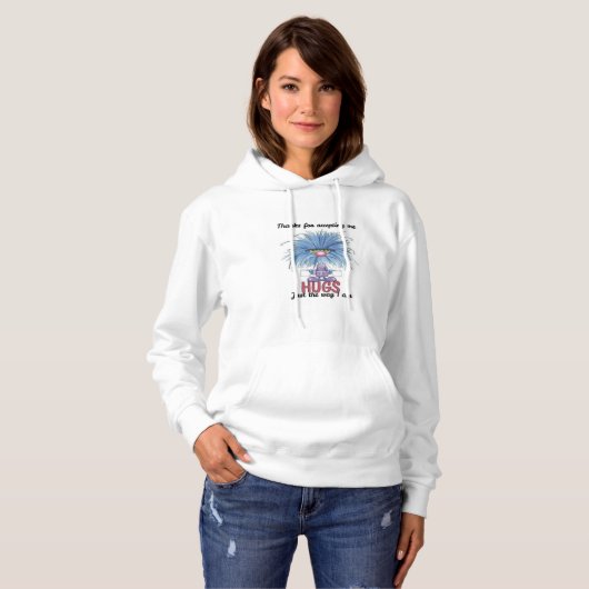Fuzzy Hugs Dames Hoodie – Zachte Comfortabele Pull (Voorkant volledig)