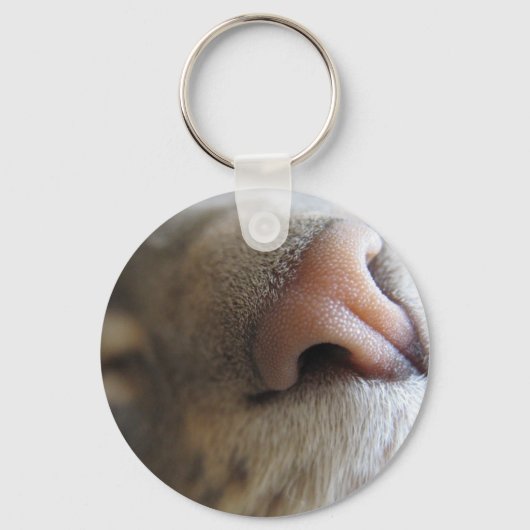 Fuzzy Kat Nose Sleutelhanger (Voorkant)