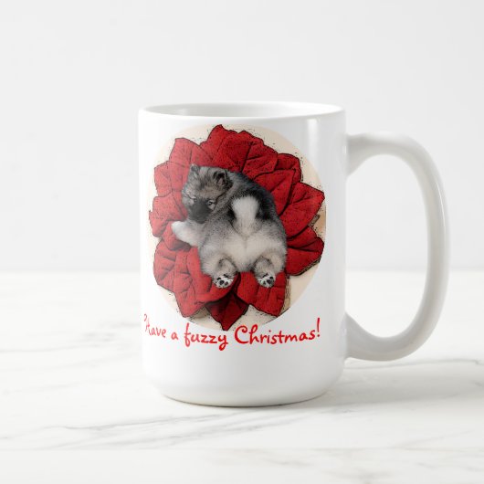 Fuzzy kerstmok koffiemok (Rechts)