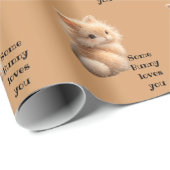 Fuzzy konijn: Some Bunny Loves You Cadeaupapier (Rol Hoek)