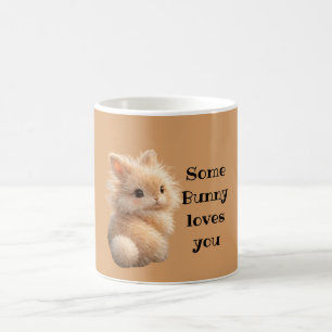 Fuzzy konijn: Some Bunny Loves You Koffiemok