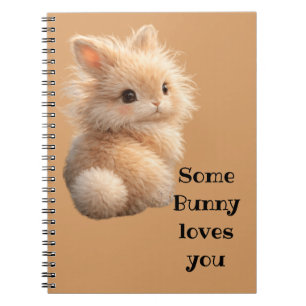 Fuzzy konijn: Some Bunny Loves You Notitieboek