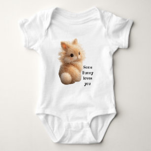 Fuzzy konijn: Some Bunny Loves You Romper