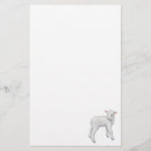 Fuzzy Little Lamb Stationery Briefpapier (Voorkant)