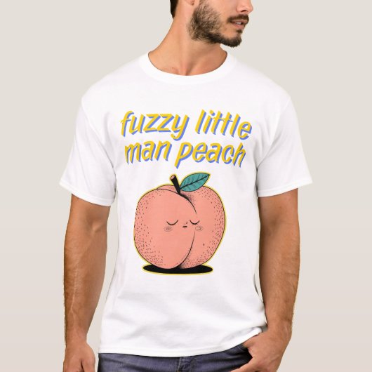Fuzzy Little Man Peach beroemd gemaakt door Movie- T-shirt (Voorkant)