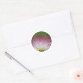 Fuzzy Mimosa bloem Ronde Sticker (Envelop)