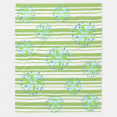 Fuzzy Modern Blue Green Fleece (Voorkant)