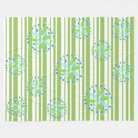 Fuzzy Modern Blue Green Fleece (Voorkant (Horizontaal))