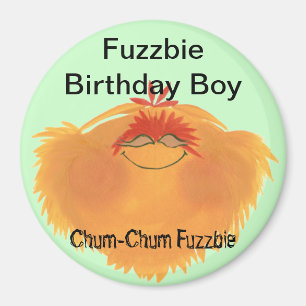 Fuzzy Monster Cartoon Character Magneet