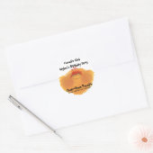 Fuzzy Monster Cartoon Character Ronde Sticker (Envelop)