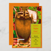 Fuzzy Navel Uitnodiging (Voorkant / Achterkant)