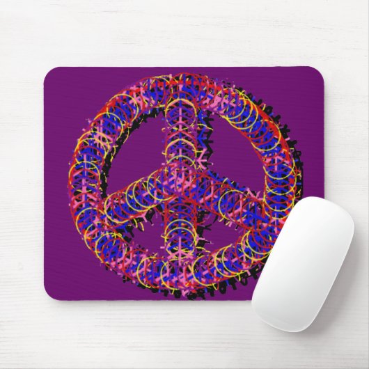Fuzzy Peace Mousepad Muismat (Met muis)