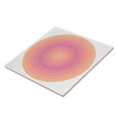 Fuzzy Perzik Aurora Roze Cirkels Keramische Tegel Tegeltje (Zijkant)