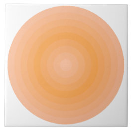 Fuzzy Perzik Blazing Sinaasappel Circles Keramisch Tegeltje