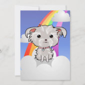 Fuzzy Puppy and Rainbow Kaart (Voorkant)