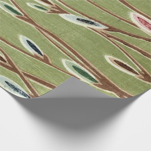 Fuzzy Pussy Willow Branches Cadeaupapier (Hoek)