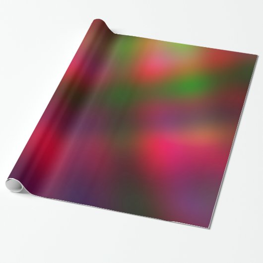 Fuzzy Rainbow-kleur Cadeaupapier (Uitgerold)