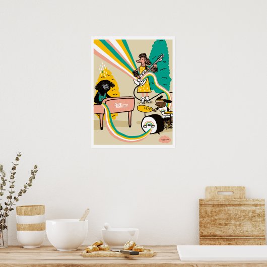 FUZZY RHODES POSTER (Keuken)