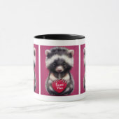Fuzzy Skunk Heart Messaging Mok (Midden)