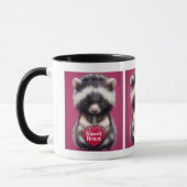 Fuzzy Skunk Heart Messaging Mok (Links)