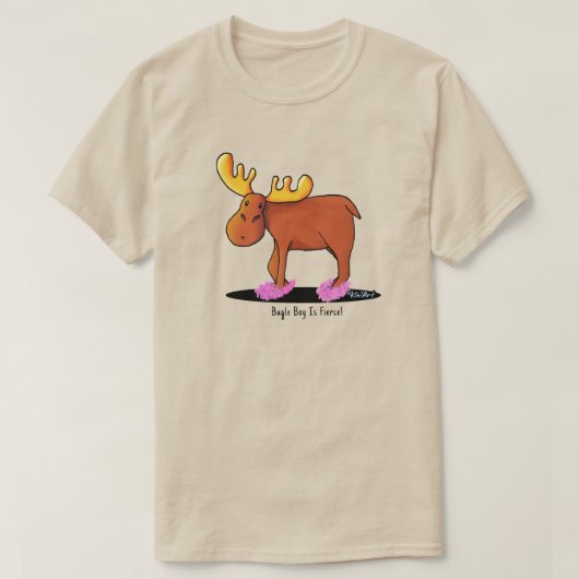 Fuzzy Slipper Moose T-shirt (Design voorkant)