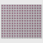 Fuzzy Squares Floral Cadeaupapier (Vlak)