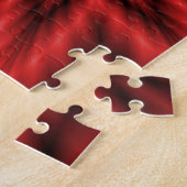 Fuzzy Star in Red Legpuzzel (Zijkant)