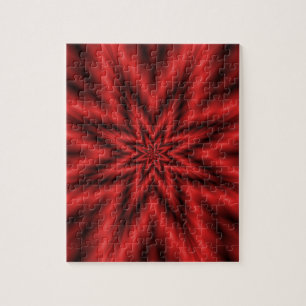 Fuzzy Star in Red Legpuzzel