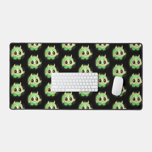 Fuzzy Vriendelijk Monster Creature Bureaumat (Keyboard & Muis)