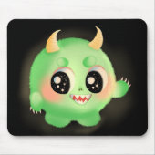 Fuzzy Vriendelijk Monster Creature Muismat (Voorkant)