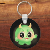 Fuzzy Vriendelijk Monster Creature Sleutelhanger (Achterkant)