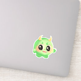 Fuzzy Vriendelijk Monster Creature Sticker