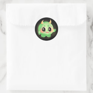 Fuzzy Vriendelijke Monster Creature Sticker