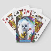 Fuzzy Vrienden Melodie Monogram Kinder Match Game Pokerkaarten (Achterkant)