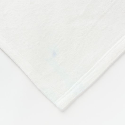 Fuzzy White op maat gesneden Deer Fawn Fleece Deken (Hoek)