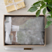 Fuzzy White op maat gesneden Deer Fawn Tissuepapier (Geschenk)