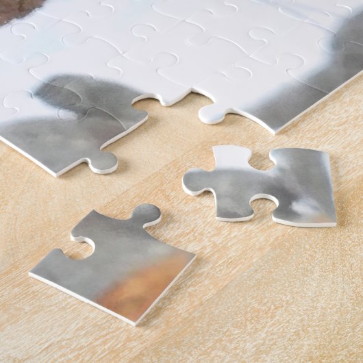 Fuzzy White Tailed Deer Fawn rustte in sneeuw Legpuzzel (Zijkant)