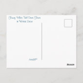 Fuzzy witte staart herten Fawn / Groeten Briefkaart (Achterkant)