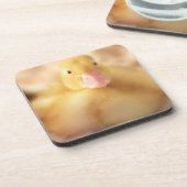 Fuzzy Yellow Duck Easter Baby Ducking Drankjes Onderzetter (Linkerzijde)