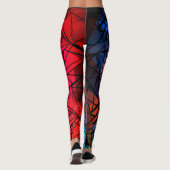 FuzzyFoxArt, veelhoek Leggings (Achterkant)